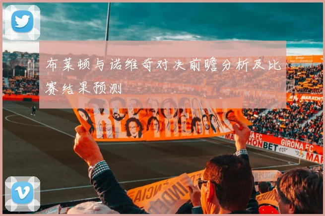 布莱顿与诺维奇对决前瞻分析及比赛结果预测